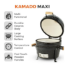 Tower Kamado Maxi Ceramic BBQ Black **FREE DELIVERY** - Image 2