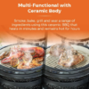 Tower Kamado Maxi Ceramic BBQ Black **FREE DELIVERY** - Image 3