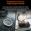 Tower Kamado Maxi Ceramic BBQ Black **FREE DELIVERY** - Image 5