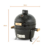 Tower Kamado Maxi Ceramic BBQ Black **FREE DELIVERY** - Image 15