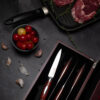 Flint & Flame 8 Piece Steak Knife Set - With Wooden Gift Box - Image 3