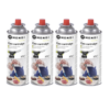 Pack of 4 Butane And Propane Mixture Gas Canister 220g