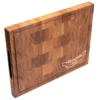 End Grain Cutting Board With Inlay Design