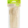 Biodegradable Mixed Wooden Cutlery - 24 Pack