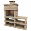 Londres - Modern Masonry BBQ And Side Table - 461L