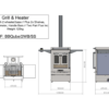 BBQube Grill & Heater - For Outdoor Kitchen - 2 Wheel Base - Image 8