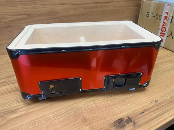 Dual Chamber Hibachi Konro Japanese Table Top Grill **FREE DELIVERY** GRADE B Slight Damage ( see pictures )