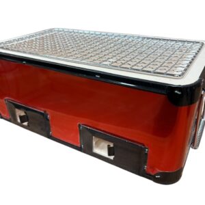 Dual Chamber Hibachi Konro Japanese Table Top Grill GRADE B Damaged ( see pictures )