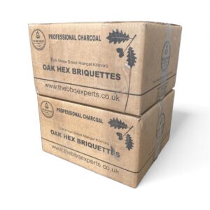 2 BOX DEAL - EXCLUSIVE Turkish Oak HEX Briquettes 20kg **FREE DELIVERY**
