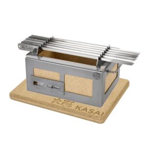 Kasai NANO Grill, Heat Mat & Skewer Rack Bundle