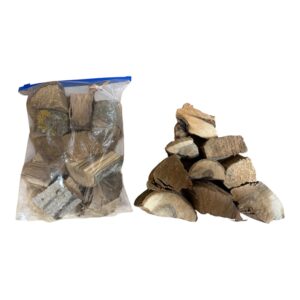 Hickory Wood Smoking Chunks 1kg Bag European Rustic BBQ Wood